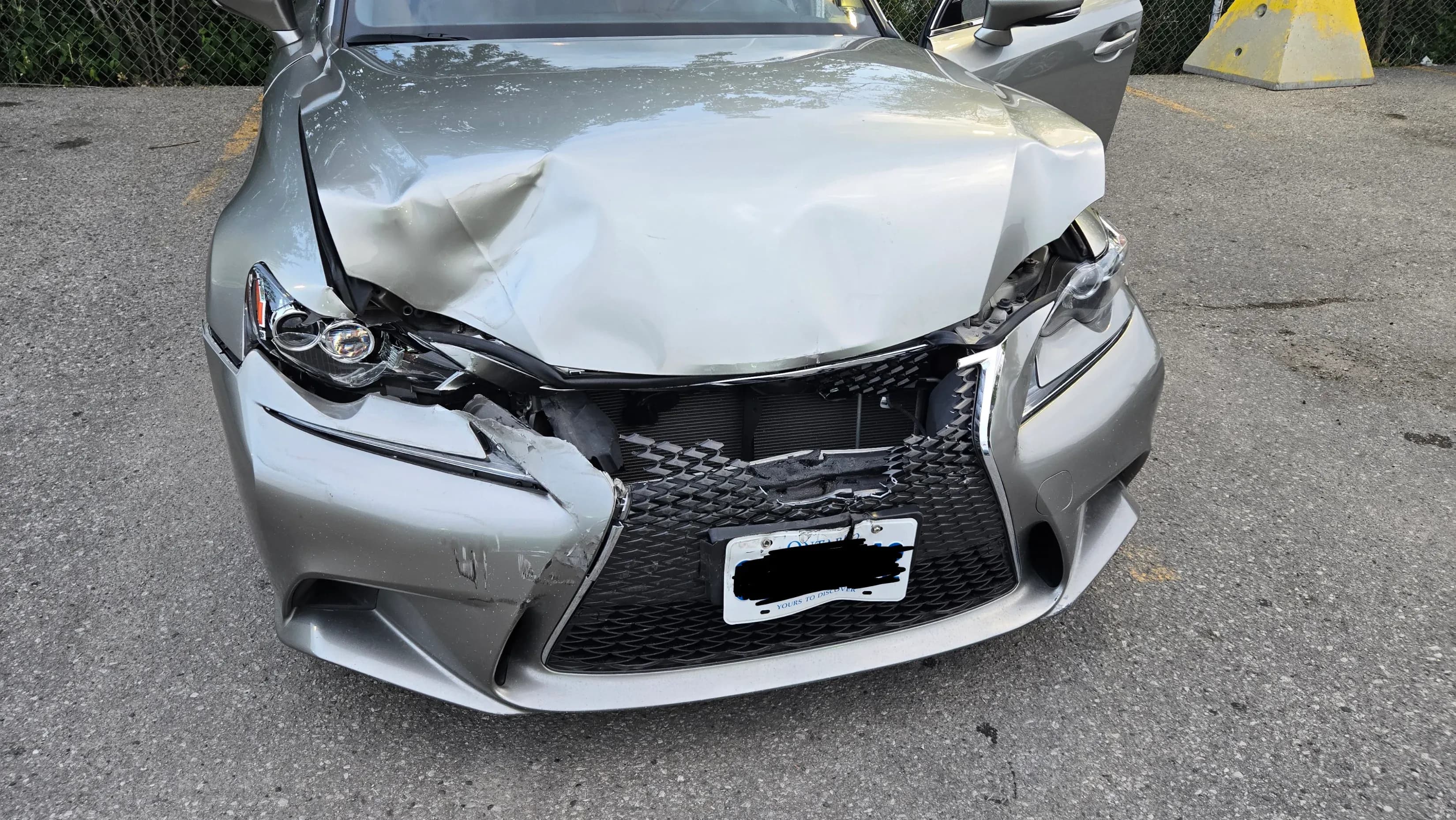 Lexus IS350 full front end damage